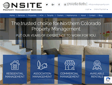 Tablet Screenshot of onsiteproperty.com